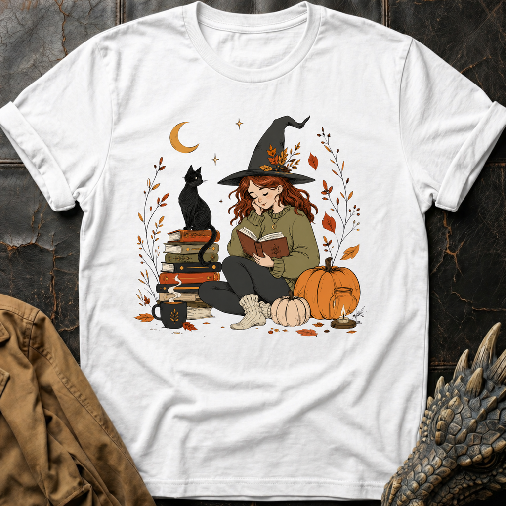 Autumn Book Witch | T-Shirt