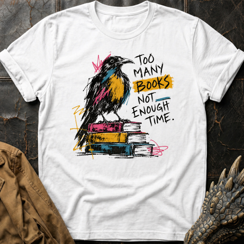 Too Many Books | Tee