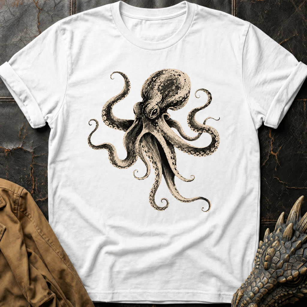 B&W Octopus | Tee