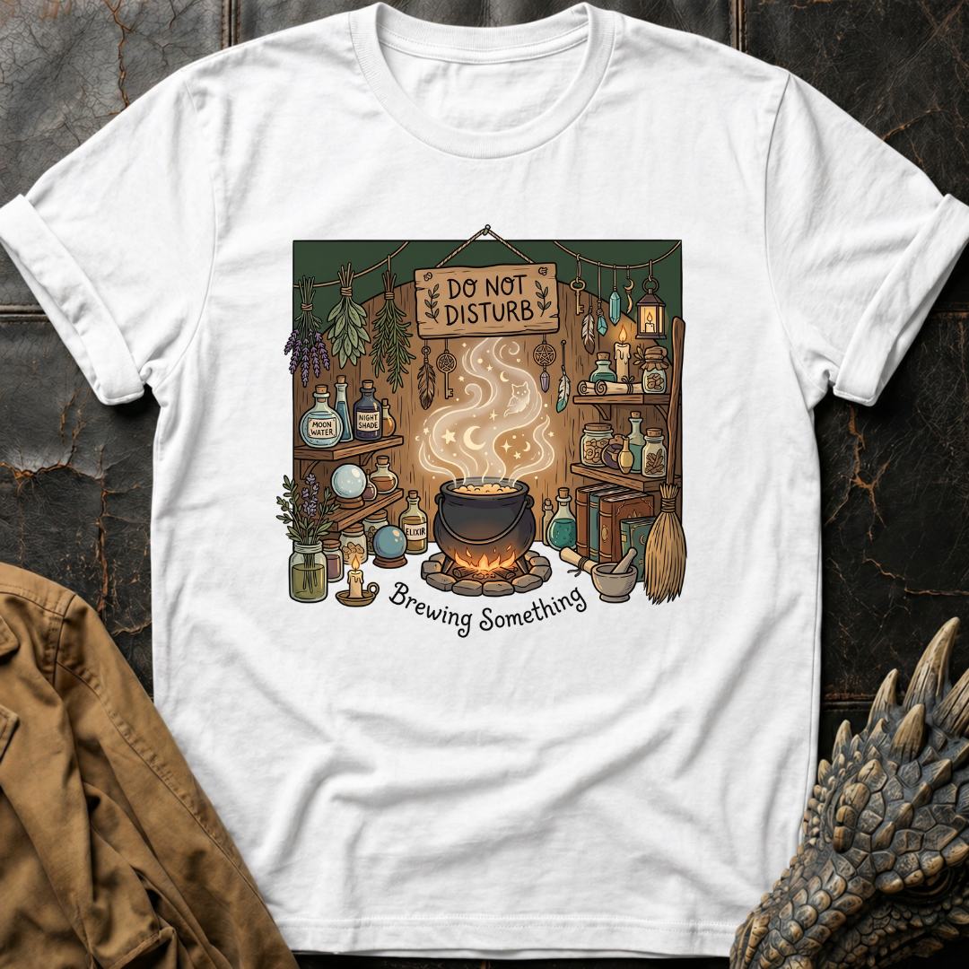 Do Not Disturb Brewing Something | T-Shirt