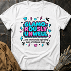 Glamorously Unwell - Pink & Blue T-Shirt