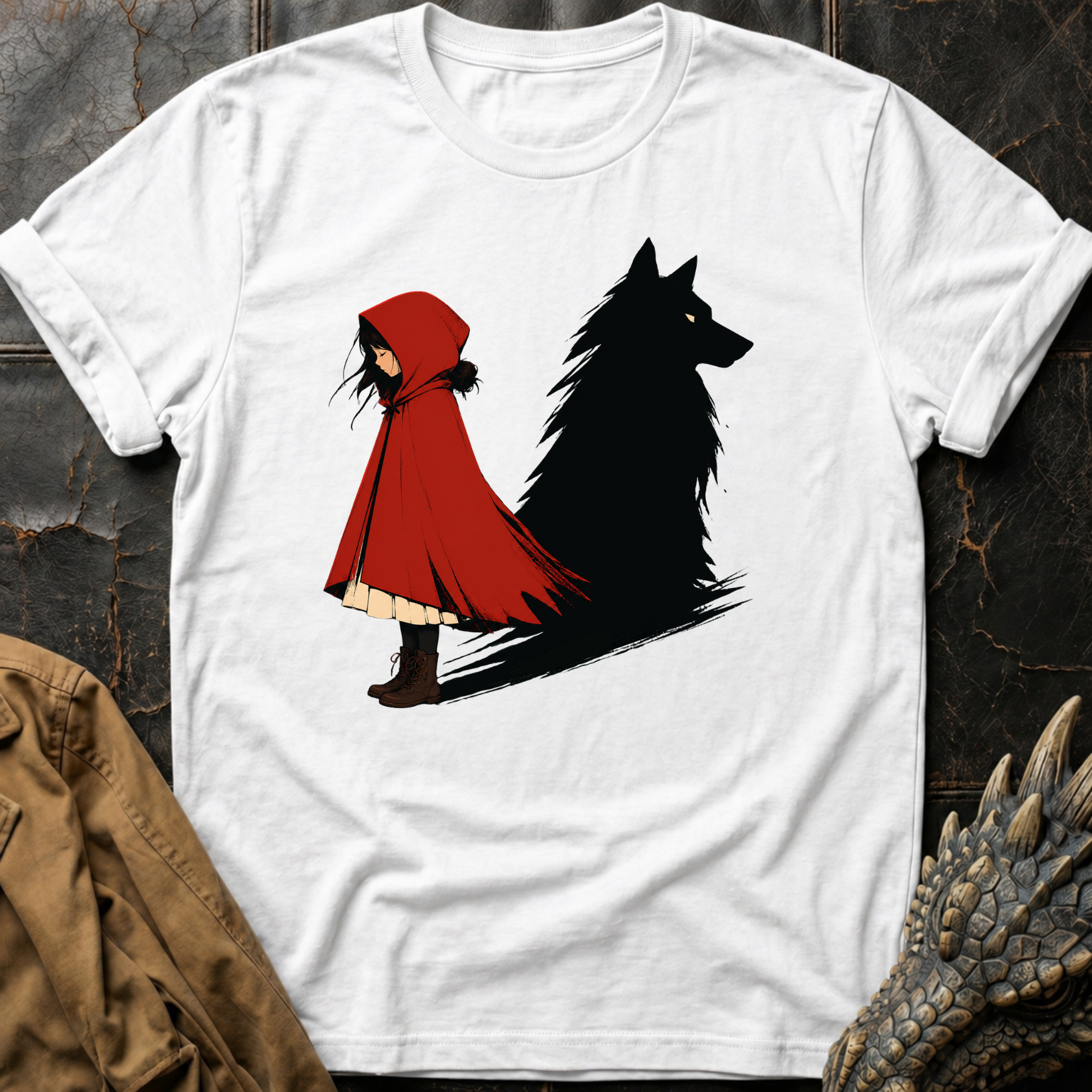 Red & Wolf  | T-Shirt
