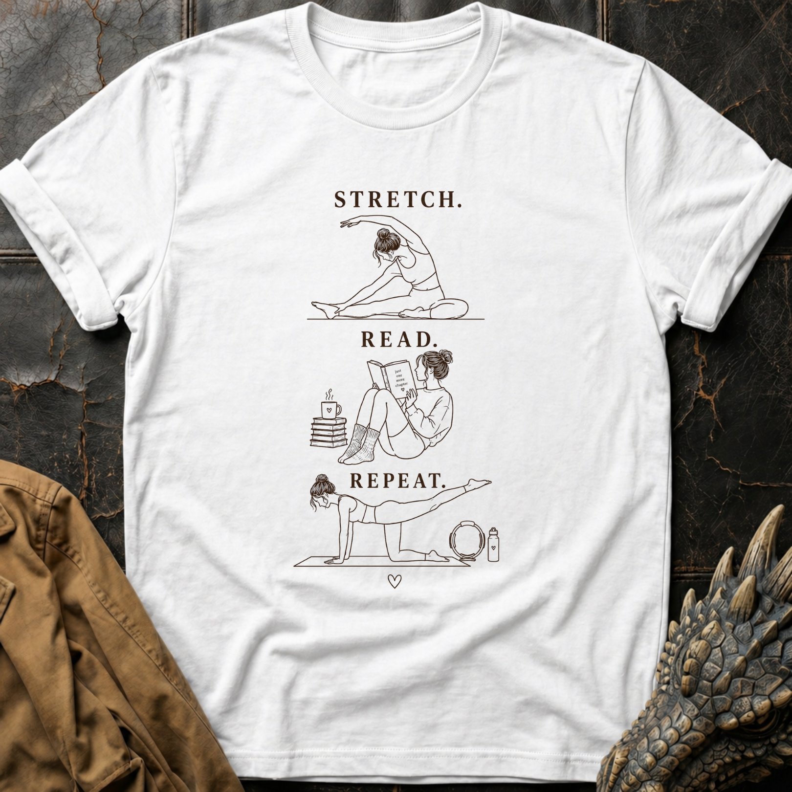 Strech. Read. Repeat | T-Shirt