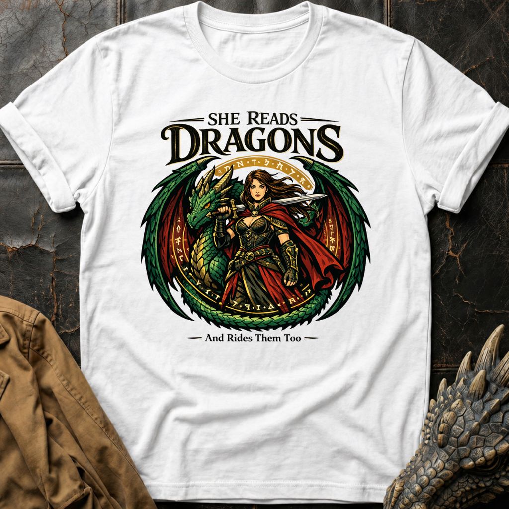 She Reads Dragons T-Shirt